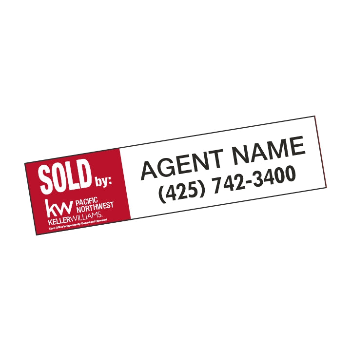 Keller Williams EZ Staple SOLD Strip - Seattle Realty Signs
