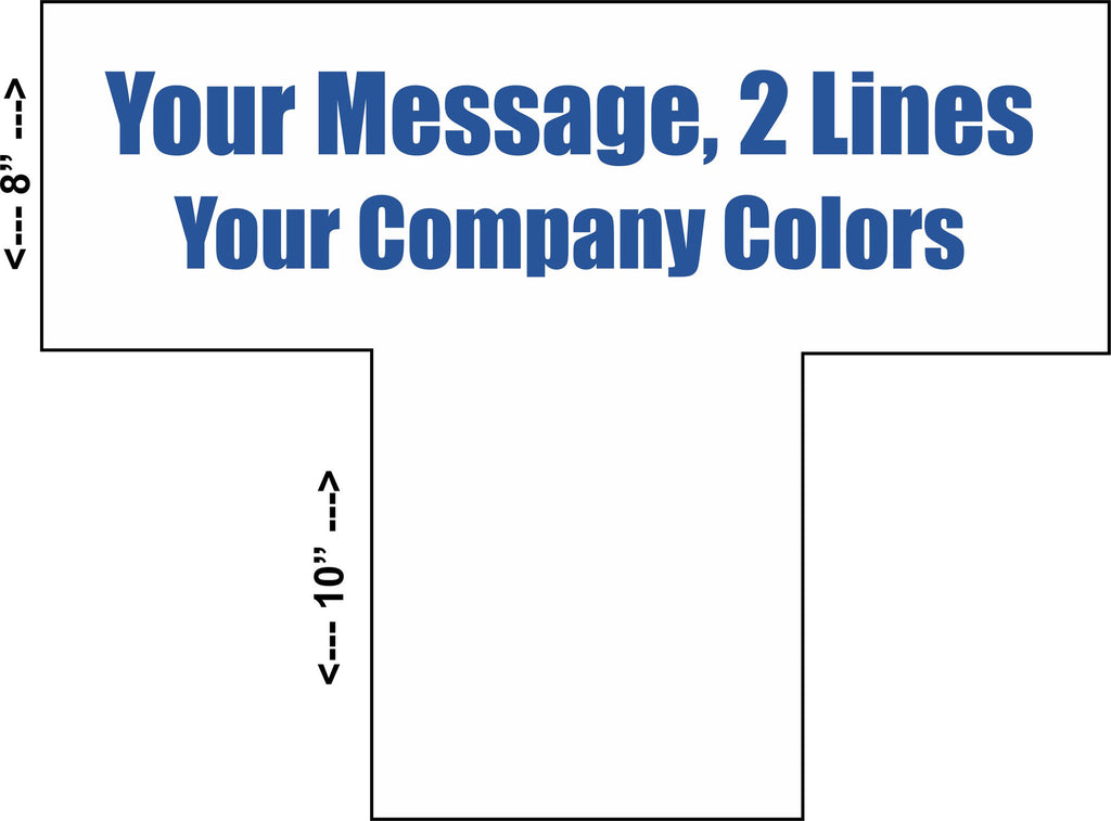 Coldwell Banker Tee Top w/ Text Lines - Seattle Realty Signs