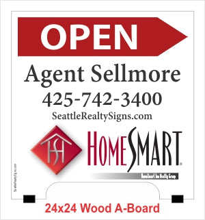 HomeSmart Yard Arm Sign 24" x 24" - Seattle Realty Signs