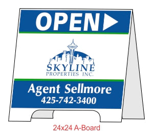 Skyline A-Board - Seattle Realty Signs