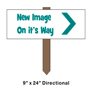 Coldwell Banker Danforth Directional Arrow 9" x 24" - Seattle Realty Signs