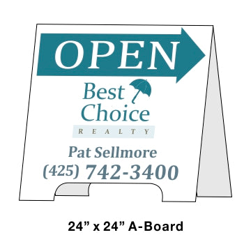 Best Choice A-Board - Seattle Realty Signs