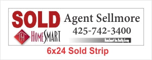 HomeSmart EZ Staple SOLD Strip - Seattle Realty Signs