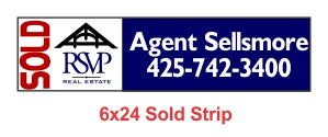 R.S.V.P. EZ Staple SOLD Strip - Seattle Realty Signs