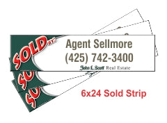 John L Scott EZ Staple SOLD Strip - Seattle Realty Signs