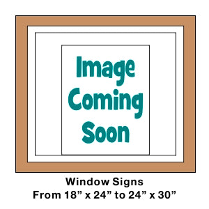 RE Window Sign 24" x 24" - Seattle Realty Signs