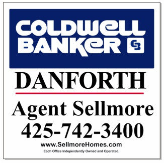 Coldwell Banker Danforth Yard Arm Sign 24" x 24" - Seattle Realty Signs