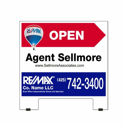 RE/MAX A-Board Skins for 24" A-Boards - Seattle Realty Signs