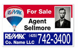 RE/MAX Yard Arm Sign 18" x 30" - Seattle Realty Signs